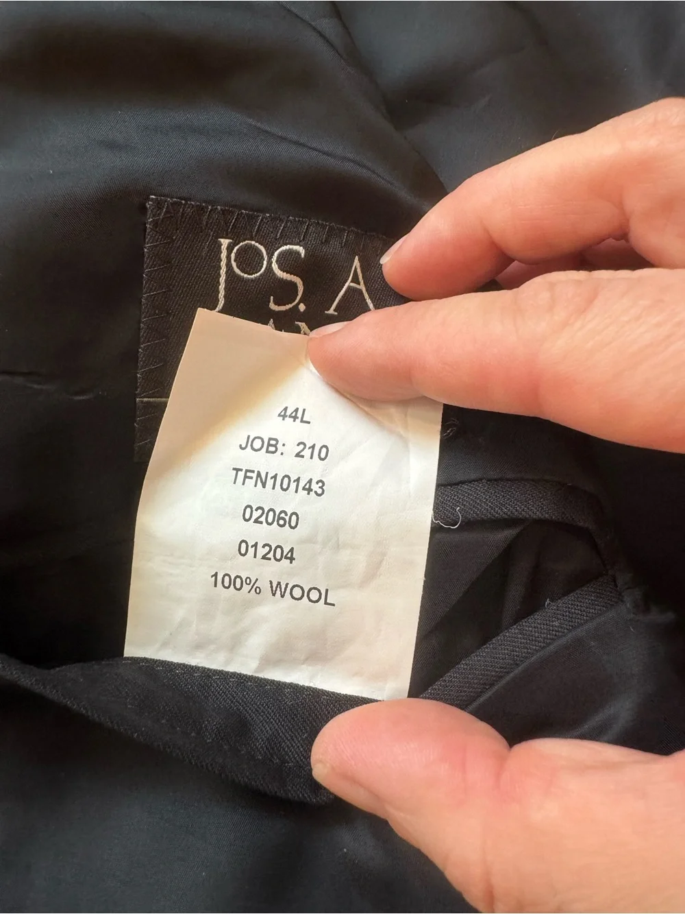 Jos. A. Bank Black Blazer Sport Coat
